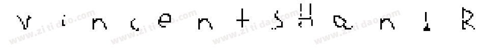 VincentsHand Regular字体转换
